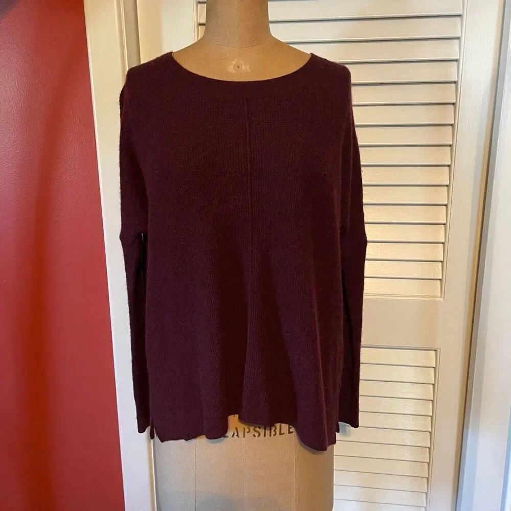 MADEWELL | plum burgundy crewneck sweater S